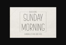 Sunday Morning Font Poster 1