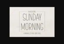 Sunday Morning Font Sunday Morning Font Poster 1