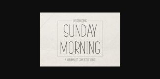 Sunday Morning Font Poster 1