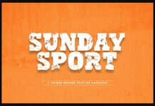 Sunday Sport Font Poster 1