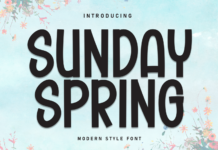 Sunday Spring Font Poster 1