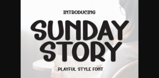 Sunday Story Font Poster 1