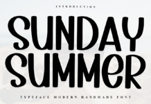 Sunday Summer Font Poster 1