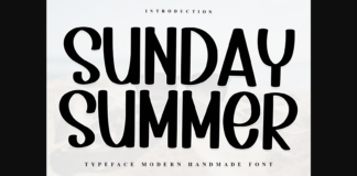 Sunday Summer Font Poster 1