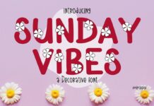 Sunday Vibes Font Poster 1