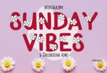 Sunday Vibes Font Sunday Vibes Font Poster 1