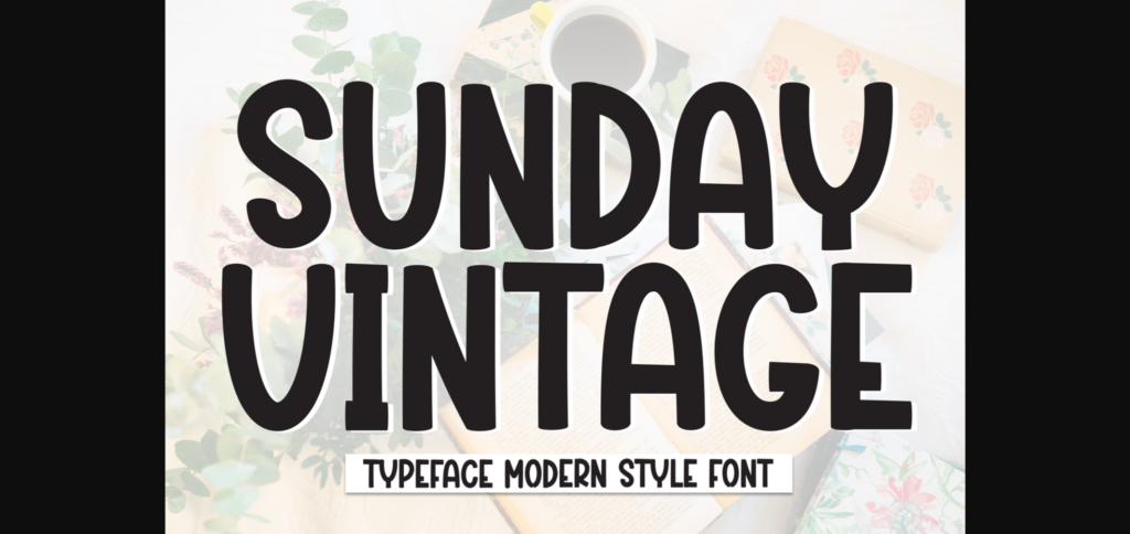 Sunday Vintage Font Poster 3