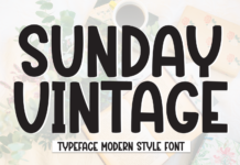 Sunday Vintage Font Poster 1