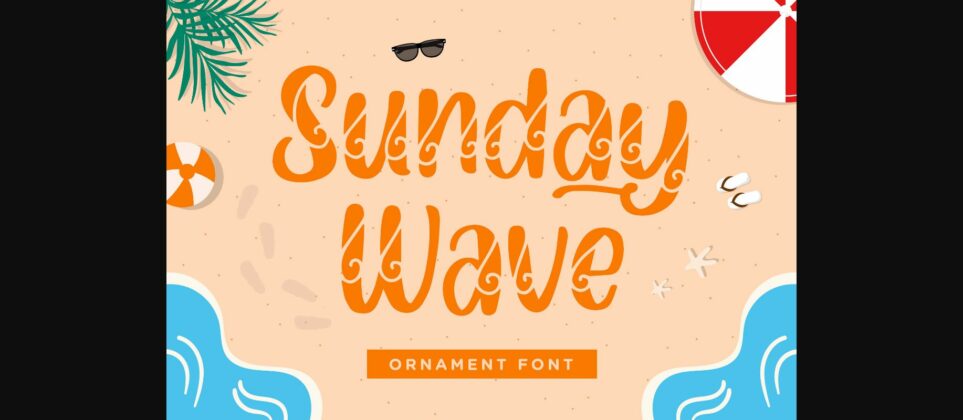 Sunday Wave Font Poster 3