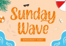 Sunday Wave Font Poster 1