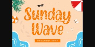Sunday Wave Font Poster 1