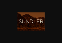 Sundler Font Poster 1