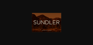 Sundler Font Poster 1