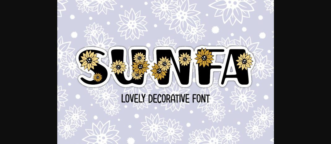 Sunfa Font Poster 3