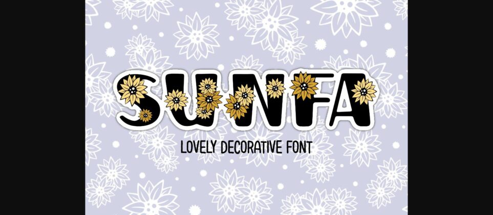 Sunfa Font Poster 3