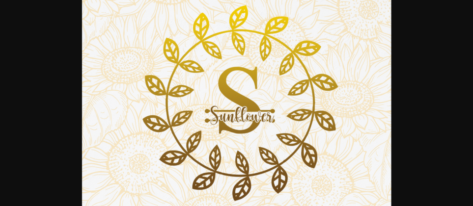 Sunflower Font Poster 1