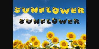 Sunflower Font Poster 1