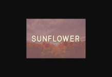 Sunflower Font Sunflower Font Poster 1
