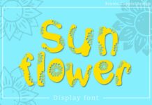 Sunflower Font Poster 1