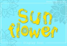 Sunflower Font Poster 1