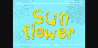 Sunflower Font Poster 1