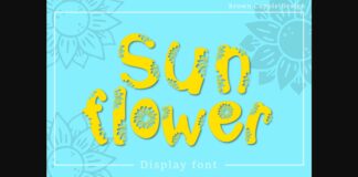 Sunflower Font Poster 1