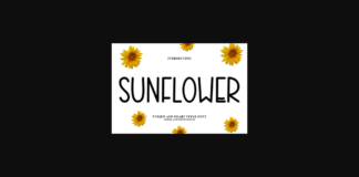 Sunflower Font Poster 1