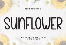 Sunflower Font Poster 1