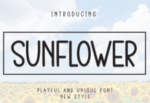 Sunflower Font Poster 1