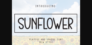 Sunflower Font Poster 1