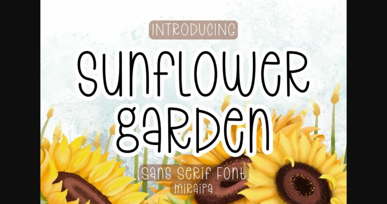 Sunflower Garden Font Poster 3