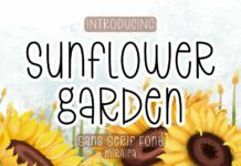 Sunflower Garden Font Poster 1