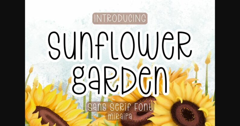 Sunflower Garden Font Poster 1