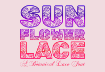 Sunflower Lace Font Poster 1