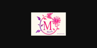 Sunflower Monogram Font Poster 1