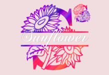 Sunflower Split Font Poster 1