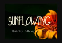 Sunflowing Font Poster 1