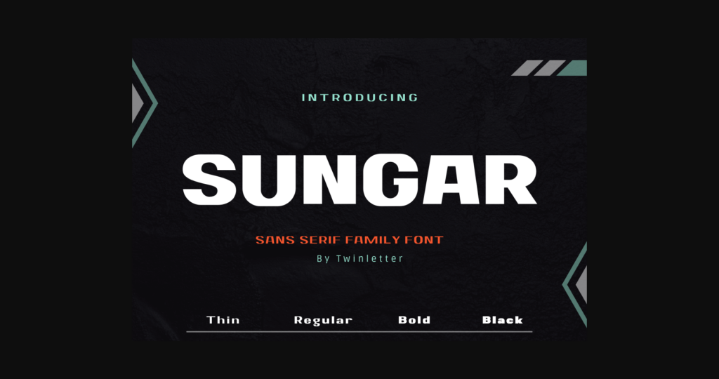 Sungar Font Poster 3