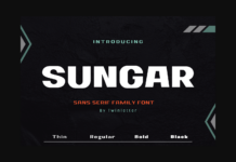 Sungar Font Poster 1