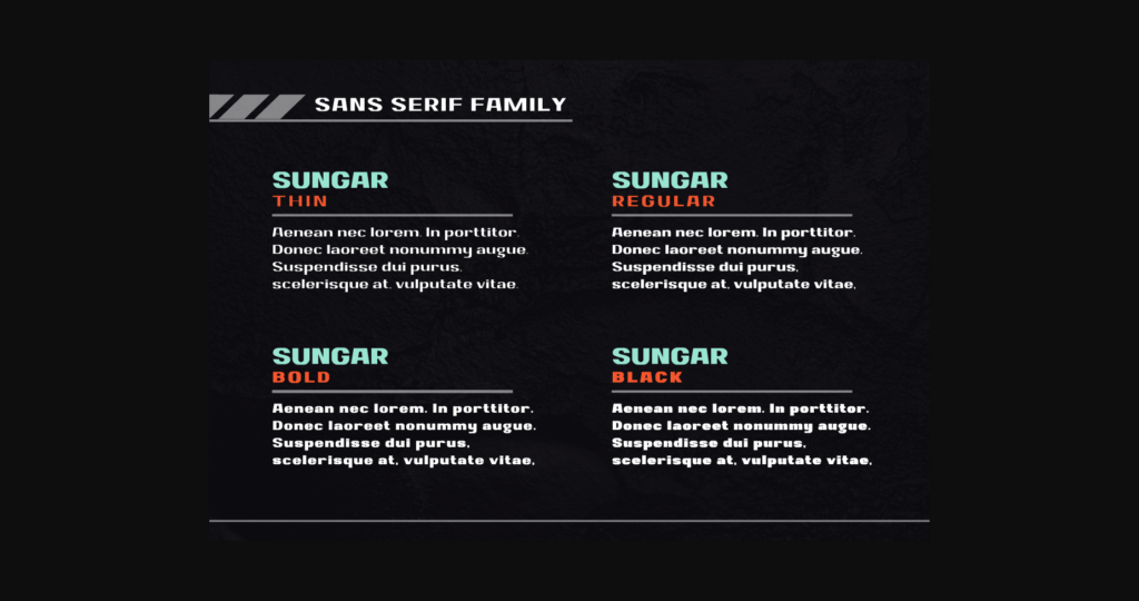 Sungar Font Poster 4