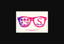 Sunglassess Monogram Font Poster 1