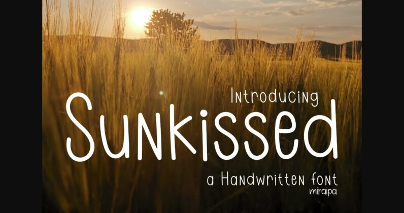 Sunkissed Font Poster 3