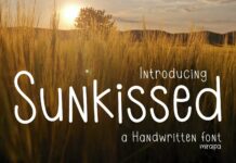 Sunkissed Font Poster 1