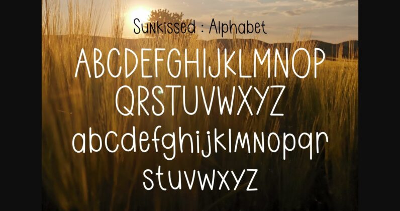 Sunkissed Font Poster 5
