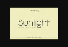 Sunlight Font Poster 1