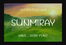 Sunmiray Font Poster 1