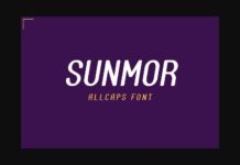 Sunmor Font Poster 1