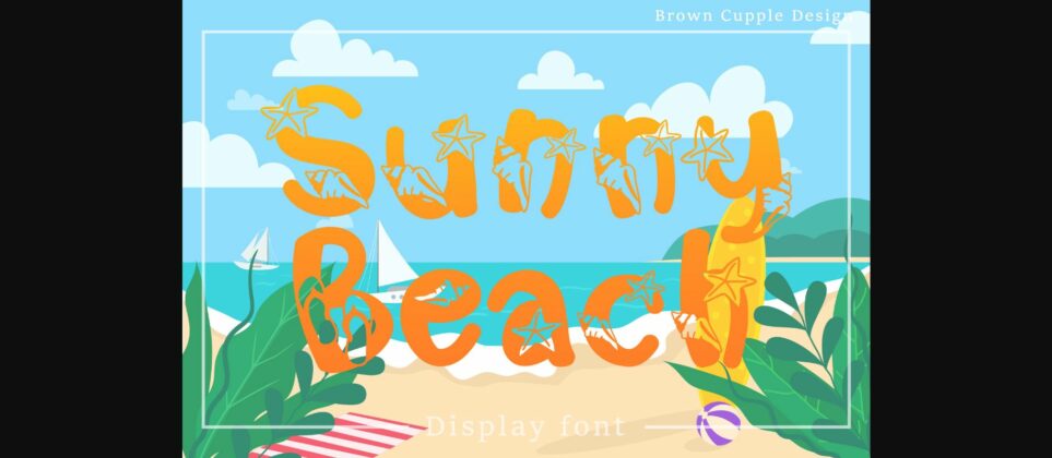 Sunny Beach Font Poster 3