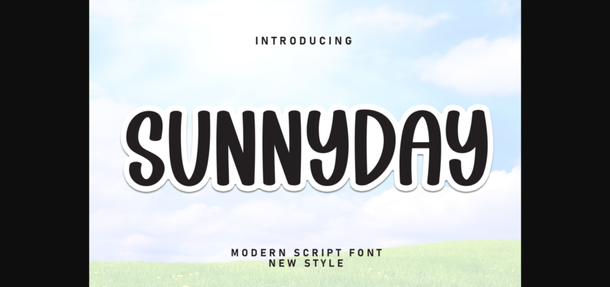 Sunnyday Font Poster 3
