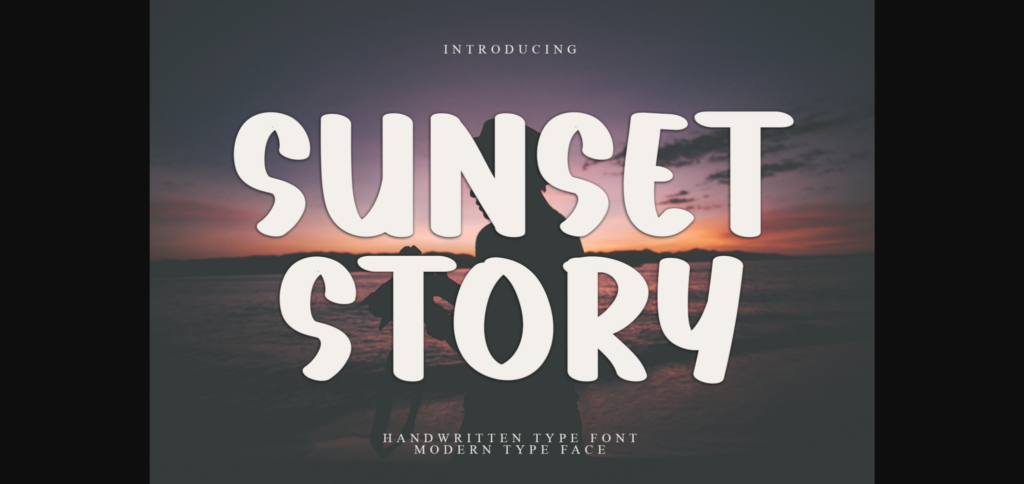 Sunset Story Font Poster 3